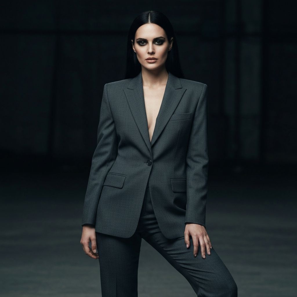 Relaxed Wool Blazer — front view